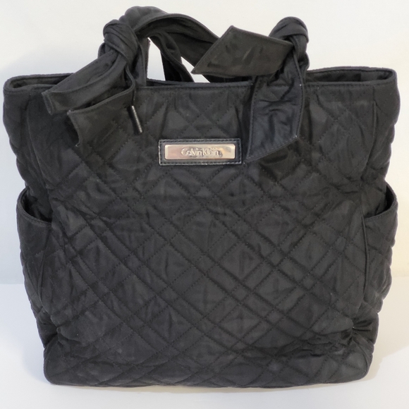 Calvin Klein Quilted Nylon Tote - Picture 1 of 11